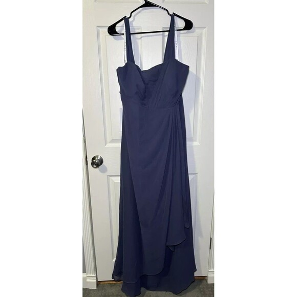 Azazie Weisz Mother Of The Bride Dress Stormy Blue Size A20 NWT - Picture 1 of 8